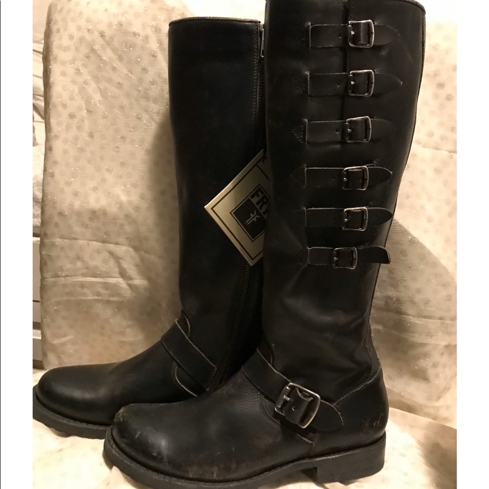 NWT Frye Black Boots size 8